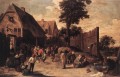 Peasants Dancing Outside An Inn David Teniers the Younger